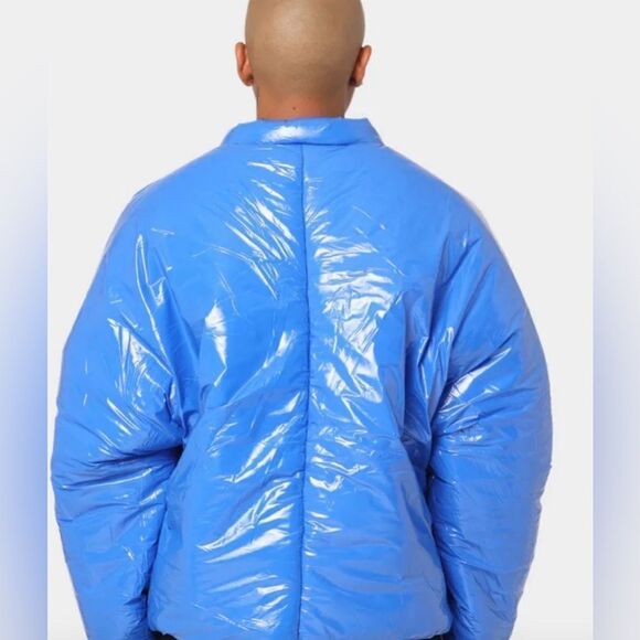 NWT Club Paradise Unisex Paxton Puffer Jacket No Front Closure - Blue- Size 2XL - Picture 3 of 11